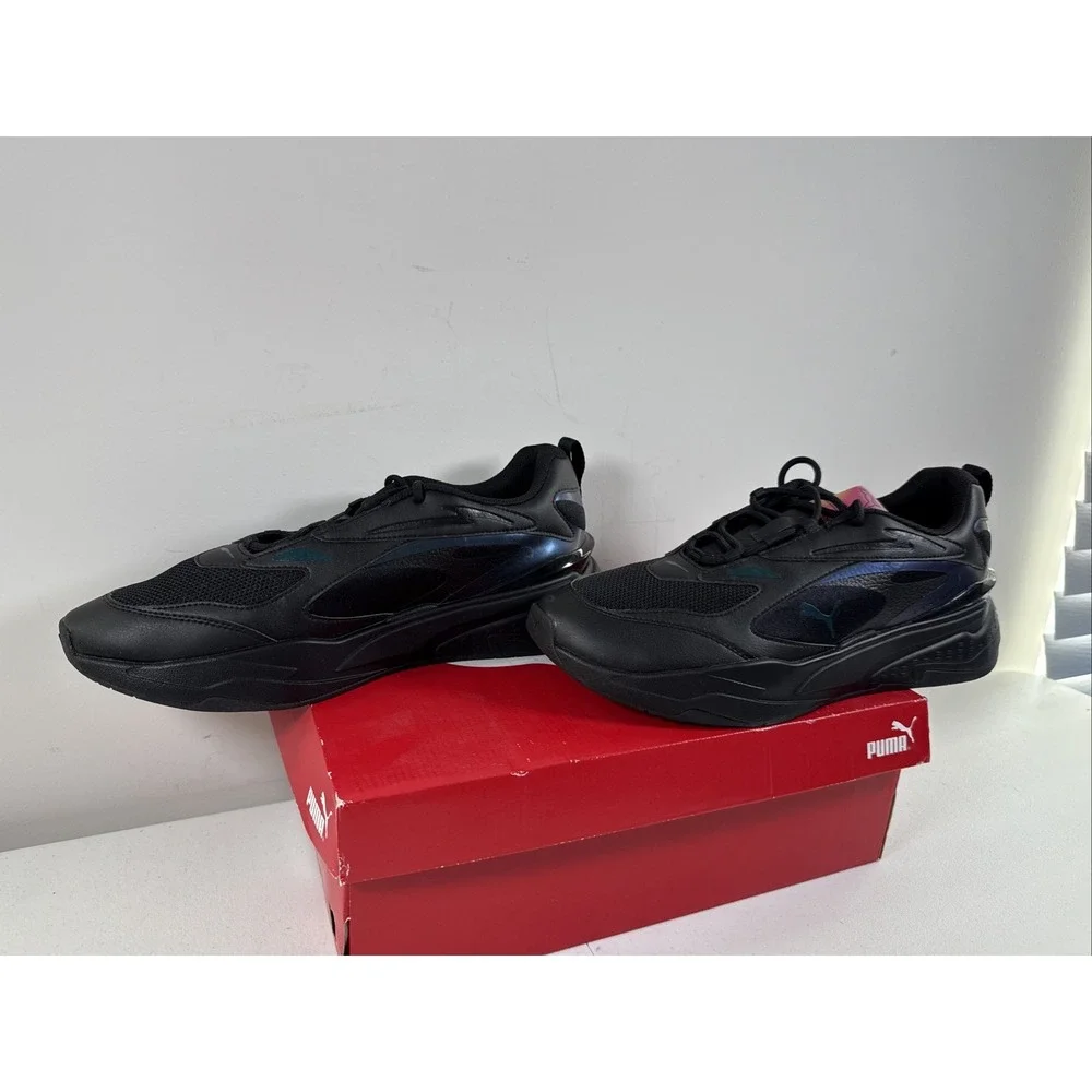 Puma‎ RS-Fast Futurverse Black Iridescent New Men Shoes Rare 375618-01 Mens 12